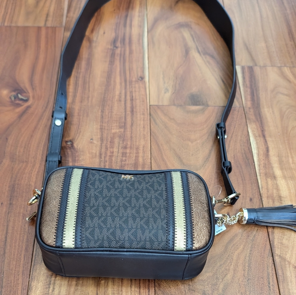 Michael Michael Kors Signature Tri Color Crossbody Camera Bag Nwt ❤ - Picture 4 of 9